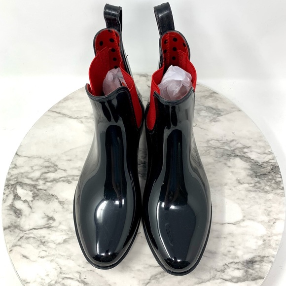 Lauren Ralph Lauren Tally Chelsea Rain Booties 6 Academic Preppy Classic Neural - Picture 6 of 13